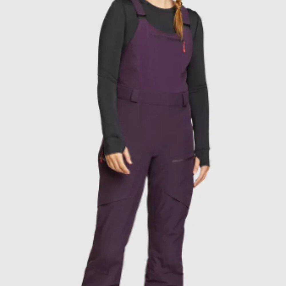 Eddie Bauer Fineline 2.0 Womens Ski Bib Black Small NWT